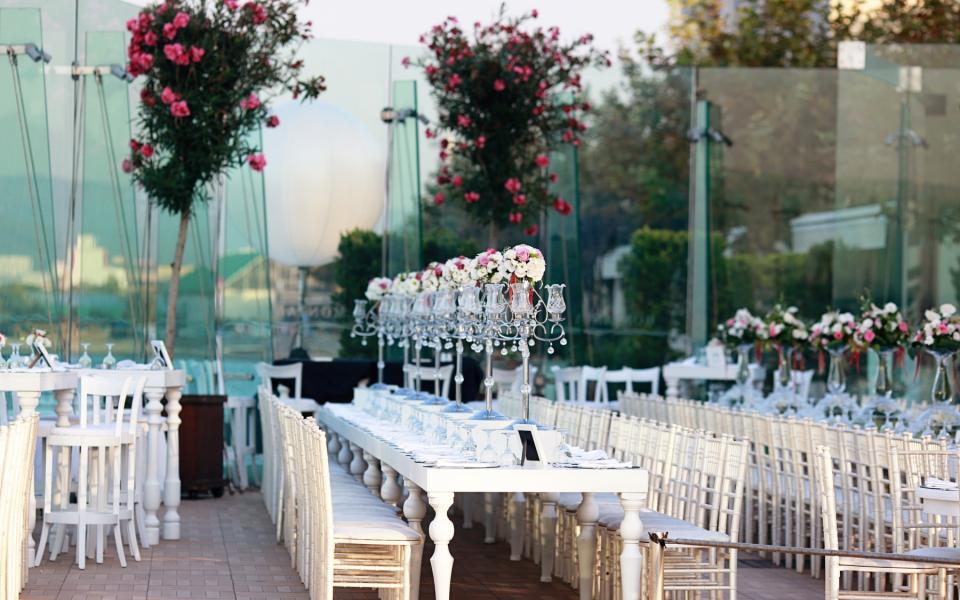 Poolside Wedding