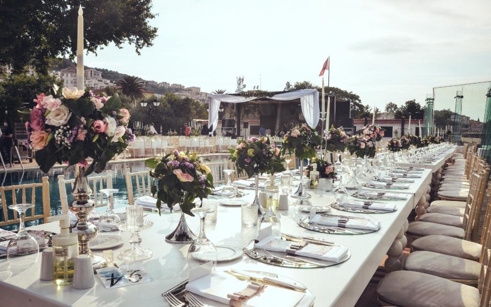 Poolside Wedding