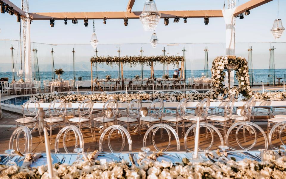 Poolside Wedding