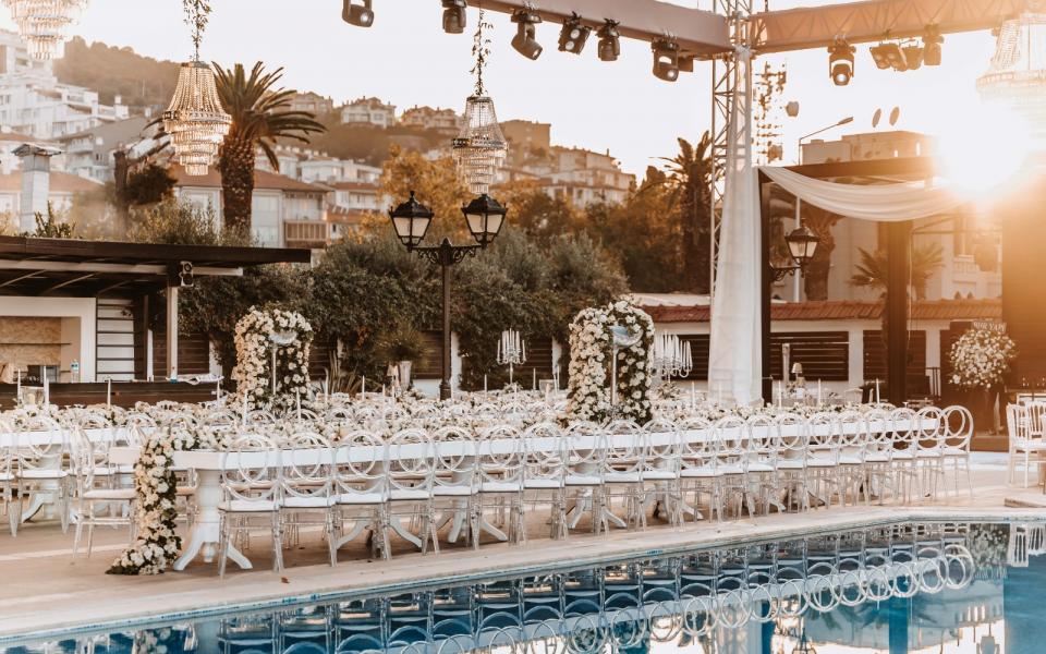 Poolside Wedding